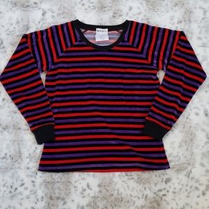 Weill Striped Velvet Top Size S
